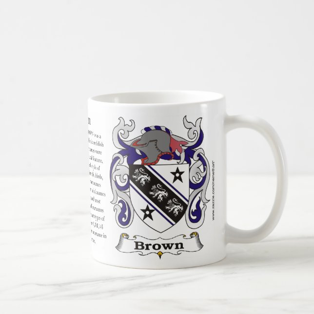 Caneca da brasão da família de Brown (Direita)
