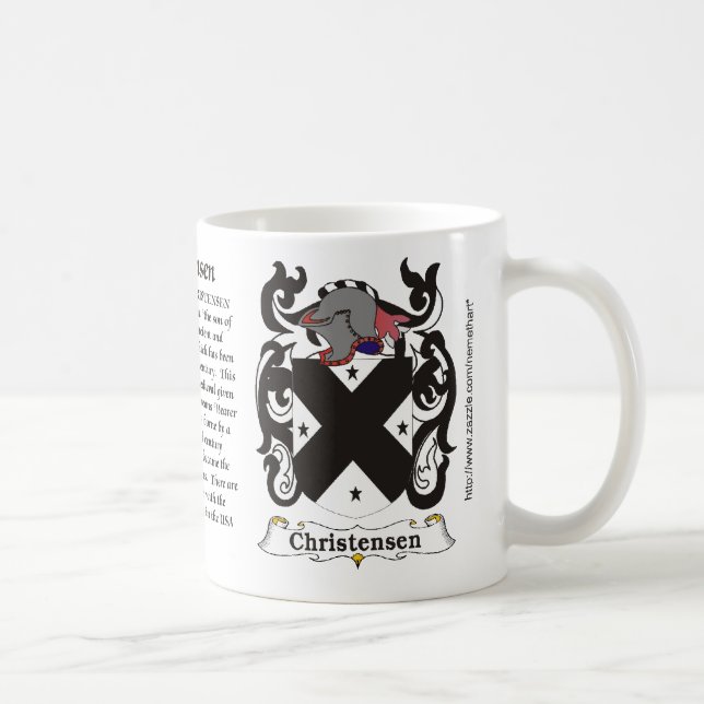 Caneca da brasão da família de Christensen (Direita)
