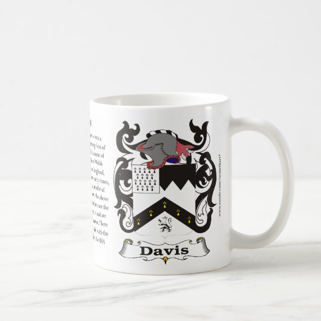 Caneca da brasão da família de Davis (Direita)