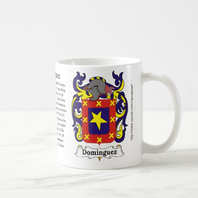 Caneca da brasão da família de Domínguez (Direita)