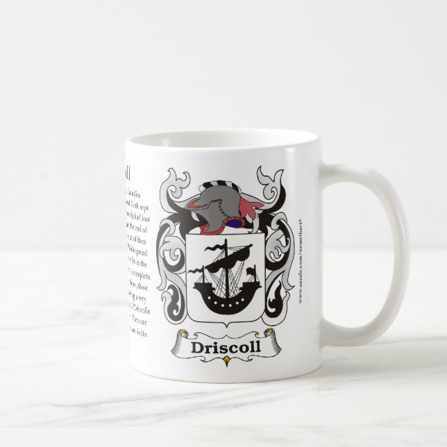 Caneca da brasão da família de Driscoll (Direita)