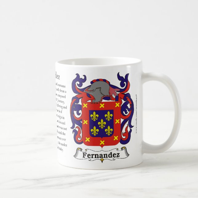 Caneca da brasão da família de Fernández (Direita)