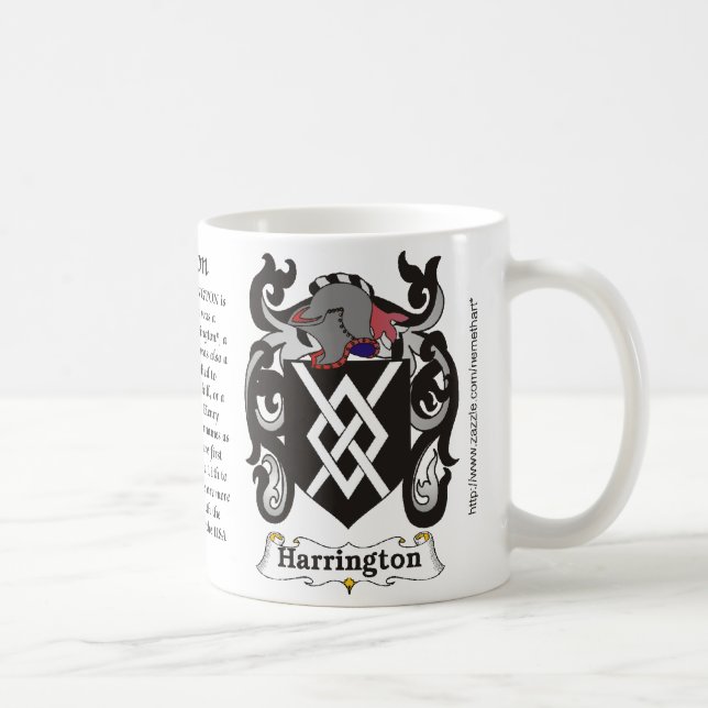 Caneca da brasão da família de Harrington (Direita)