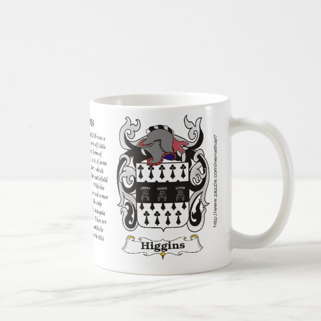 Caneca da brasão da família de Higgins (Direita)