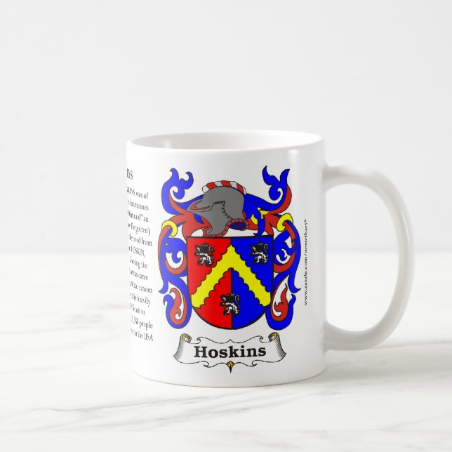 Caneca da brasão da família de Hoskins (Direita)