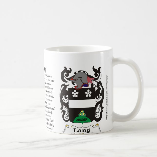 Caneca da brasão da família de Lang (Direita)
