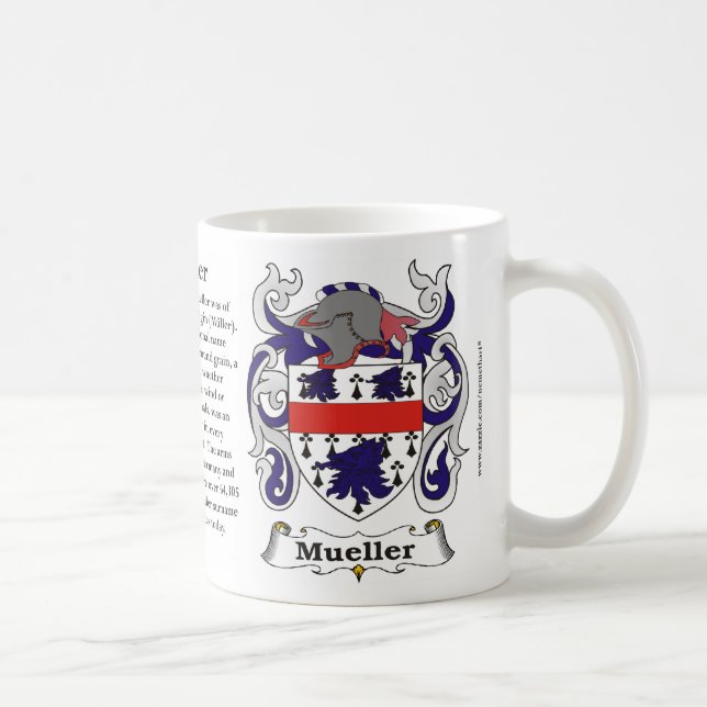 Caneca da brasão da família de Mueller (Direita)