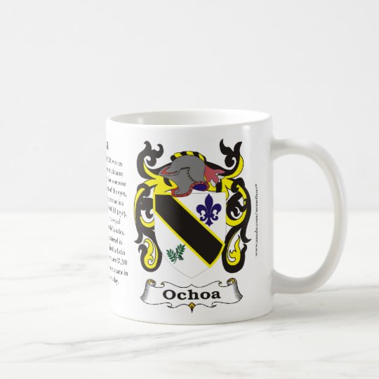 Caneca da brasão da família de Ochoa