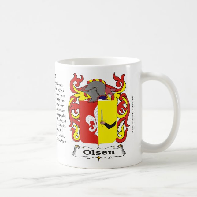 Caneca da brasão da família de Olsen (Direita)