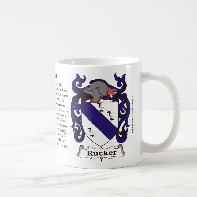 Caneca da brasão da família de Rucker (Direita)