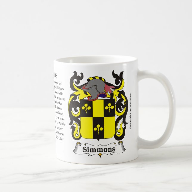 Caneca da brasão da família de Simmons (Direita)