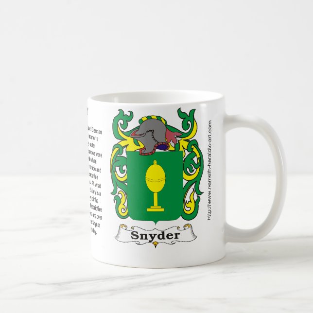 Caneca da brasão da família de Snyder (Direita)