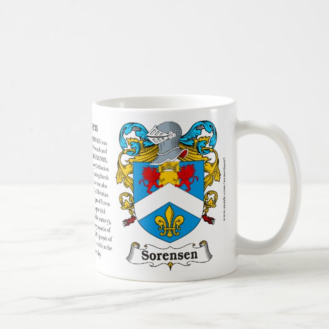 Caneca da brasão da família de Sorensen (Direita)