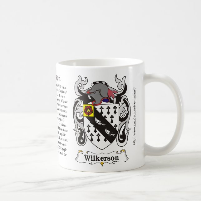 Caneca da brasão da família de Wilkerson (Direita)