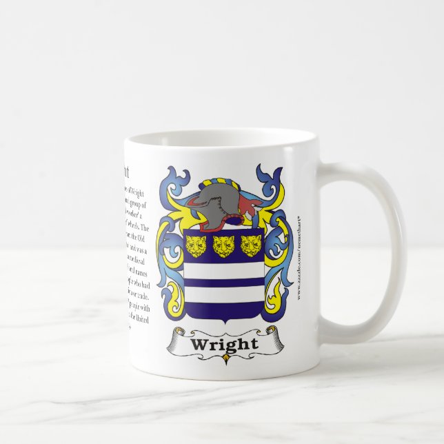 Caneca da brasão da família de Wright (Direita)