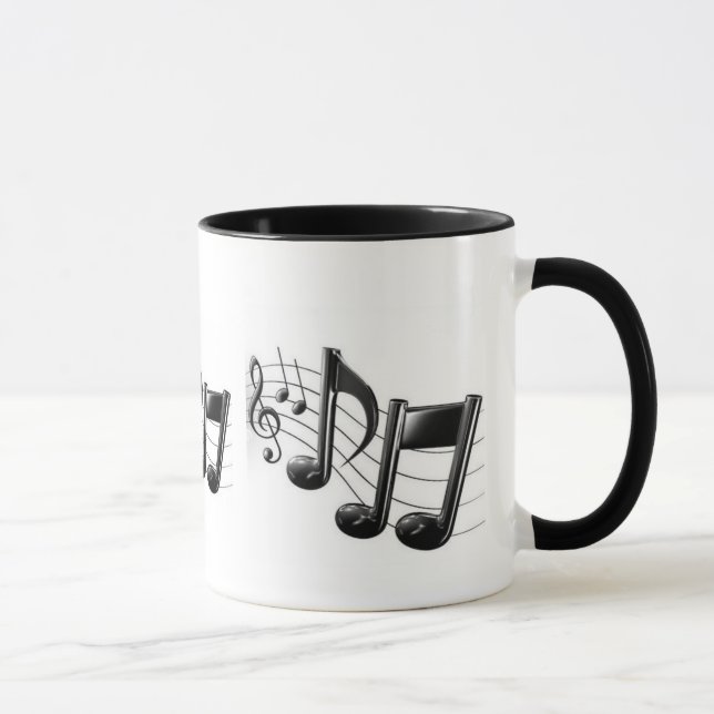 Caneca da campainha com notas musicais (Direita)