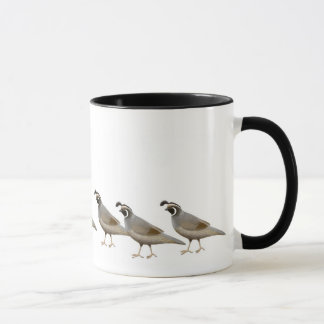 Caneca da campainha da família das codorniz