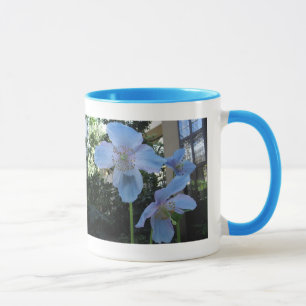 Caneca da campainha da papoila azul