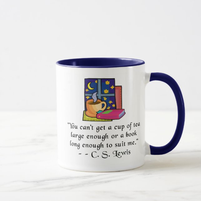 Caneca da campainha das citações de w do chá & dos (Direita)