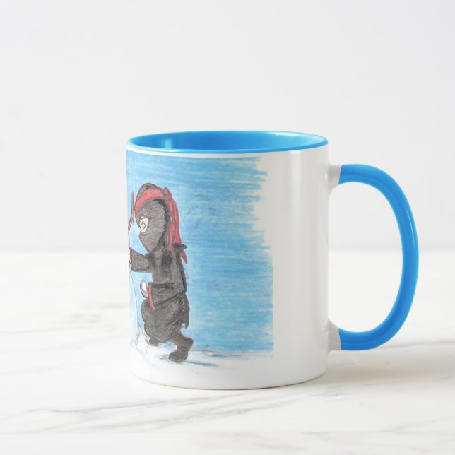 Caneca da campainha do boneco de neve de Ninja (Direita)