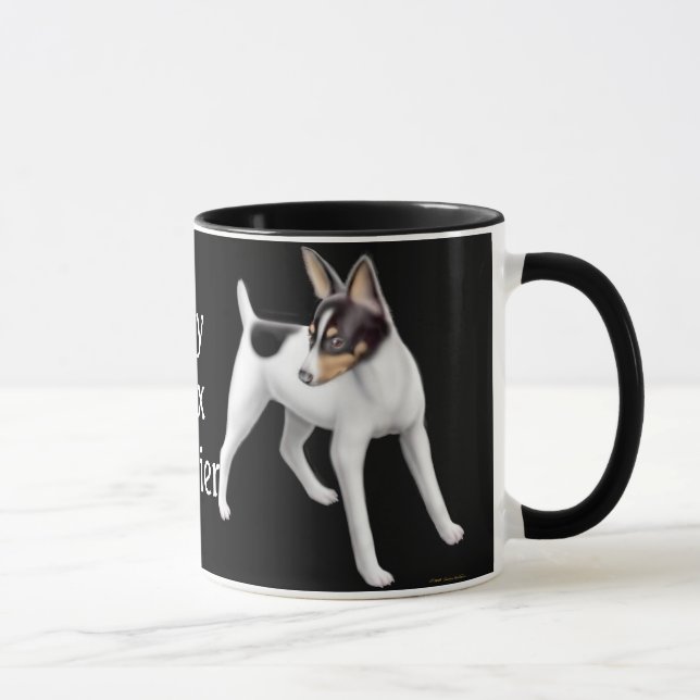 Caneca da campainha do Fox Terrier do brinquedo (Direita)