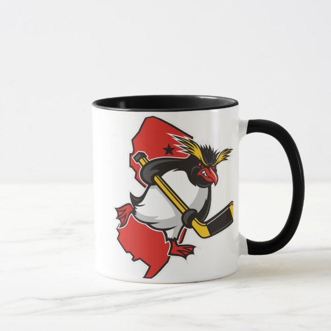 Caneca da campainha dos pinguins do jérsei (Direita)