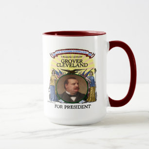 Caneca da campanha de Grover Cleveland 1884