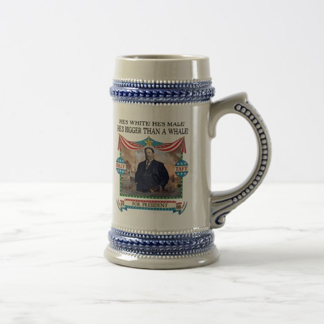Caneca da campanha de William Howard Taft 1908 (Direita)