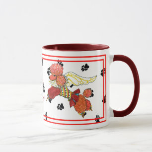 Caneca da caniche do abricó dos anjos de Gulliver