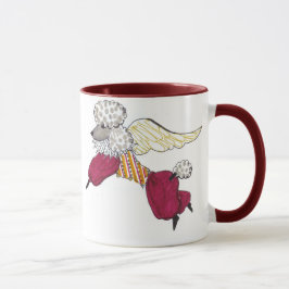 Caneca da caniche dos anjos de Gulliver