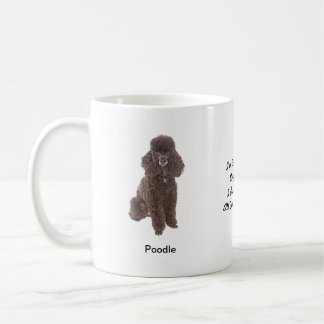 Caneca da caniche padrão - com duas imagens e um