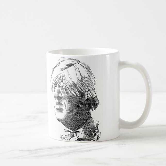Caneca da caricatura de Boris Johnson (Direita)