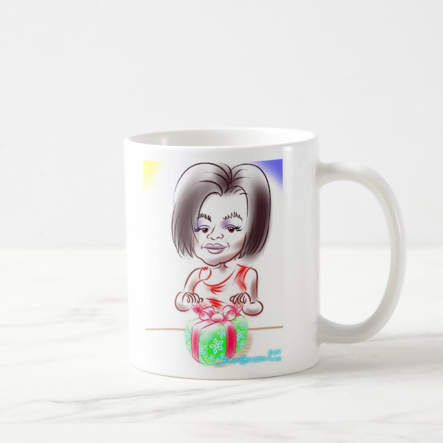Caneca da caricatura de Lyn (Direita)