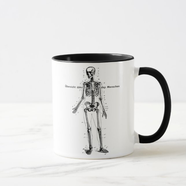 Caneca da carta do corpo humano (Direita)
