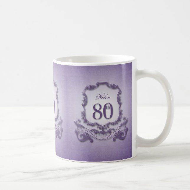 Caneca da celebração do aniversário do 80 do (Direita)