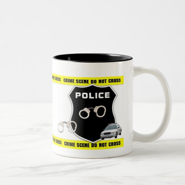 Caneca da cena do crime do agente da polícia (Direita)