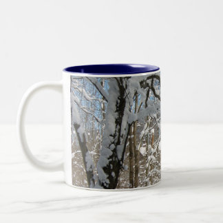 Caneca da cena do inverno