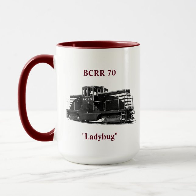 Caneca da cidade de Boyne - cor marrom mais escura (Esquerda)