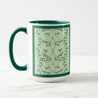 Caneca da Coleção Meadow Soiree Azul, Amarelo, Ver