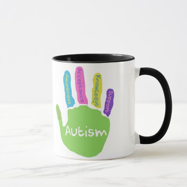 Caneca da consciência do autismo (Direita)