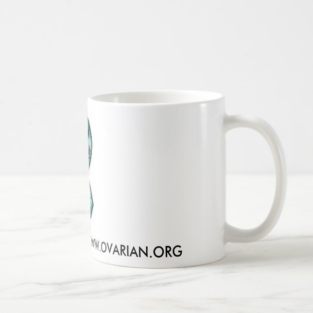 Caneca da consciência do câncer de ovário (Direita)