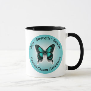 Caneca da consciência do câncer de ovário