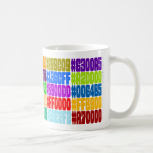 Caneca da cor do HTML. (Especs. da cor do RGB do
