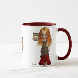 Caneca da coruja e do Handmaiden