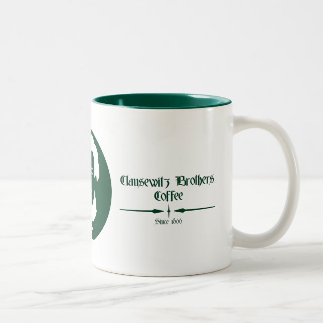 Caneca da cotação do café dos irmãos de Clausewitz (Direita)