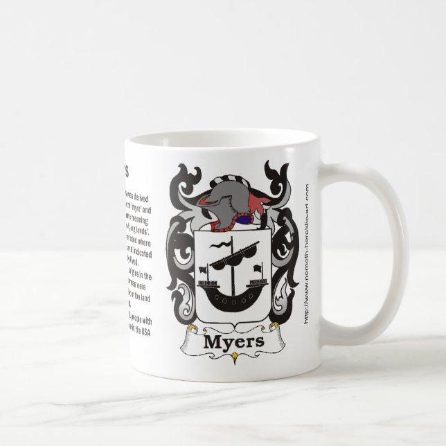 Caneca da crista da família de Myers (Direita)