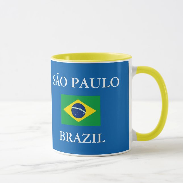 Caneca da crista de Sao Paulo Brasil (Direita)