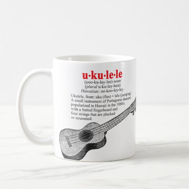 Caneca da definição do Ukulele (Esquerda)