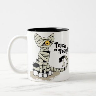 Caneca da doçura ou travessura do gato da mamã do