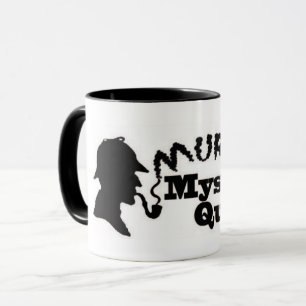 Caneca da edredão do mistério de assassinato